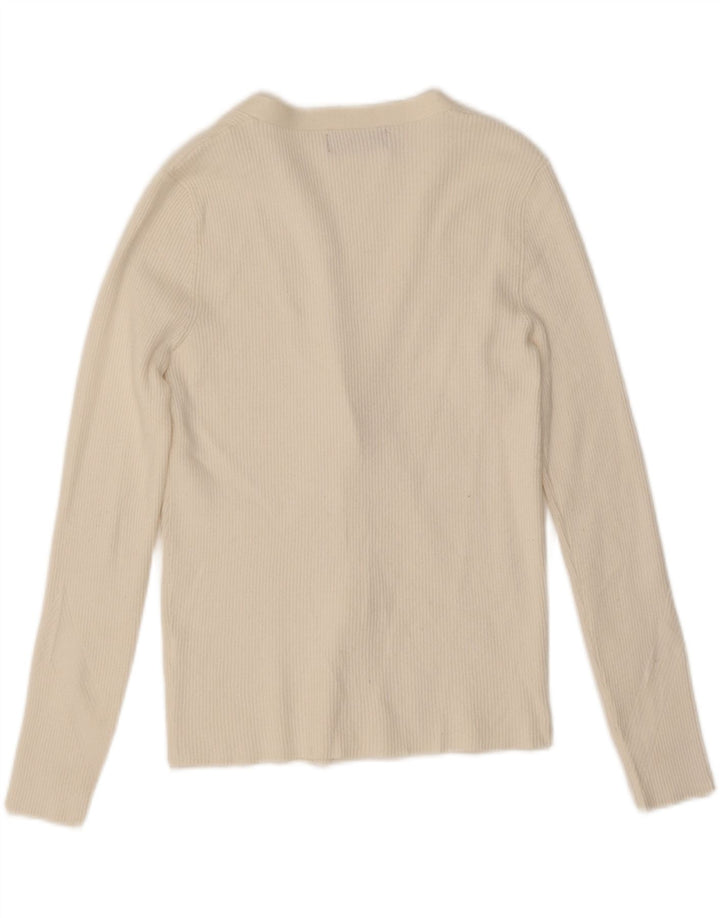 Marks & Spencer Γυναικεία Ζακέτα πουλόβερ UK 14 Medium White