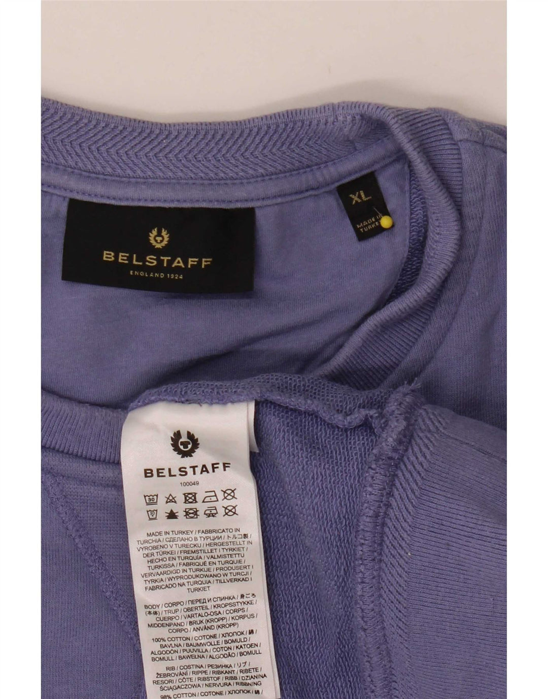 Felpa da uomo Belstaff Jumper XL in cotone viola