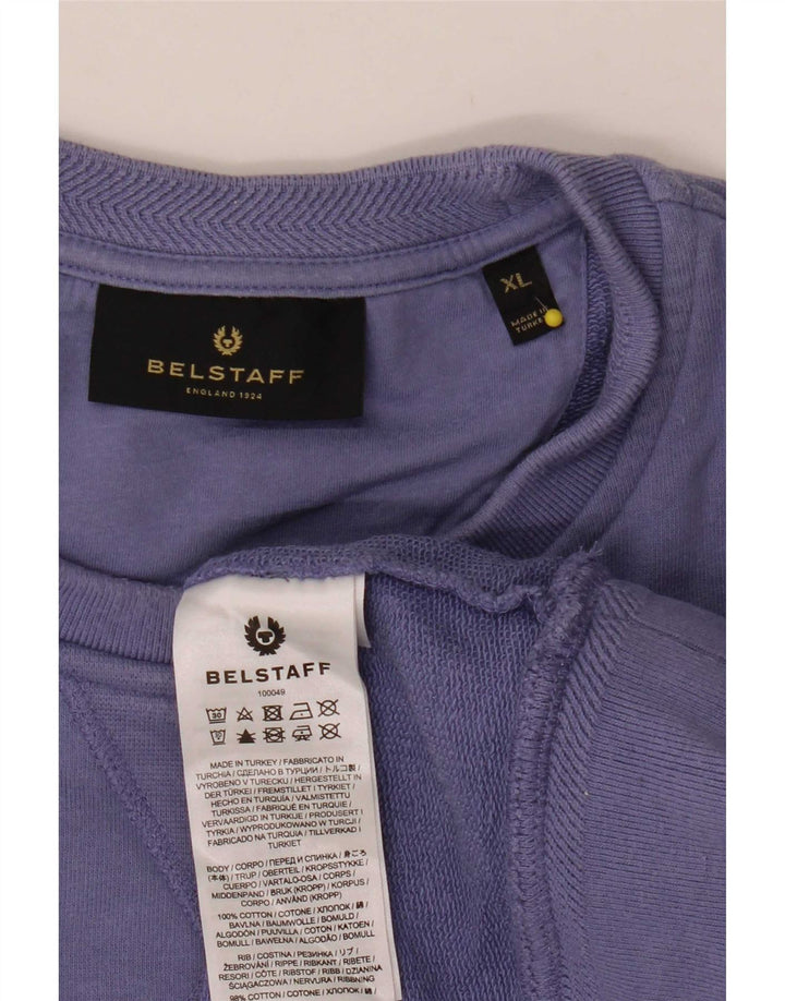 Felpa da uomo Belstaff Jumper XL in cotone viola