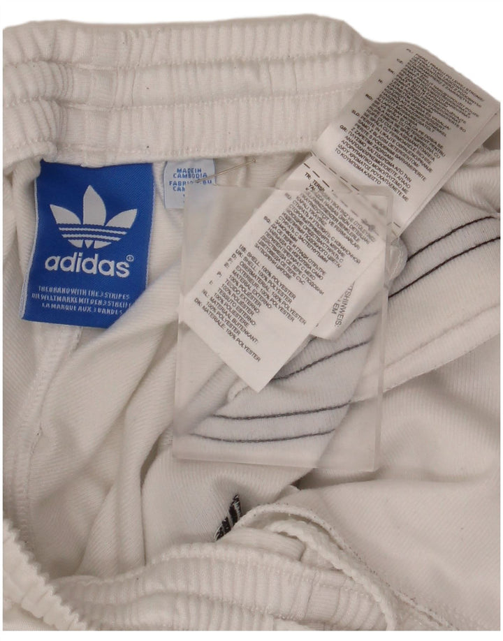 Pantaloncini sportivi da uomo ADIDAS XS poliestere bianco
