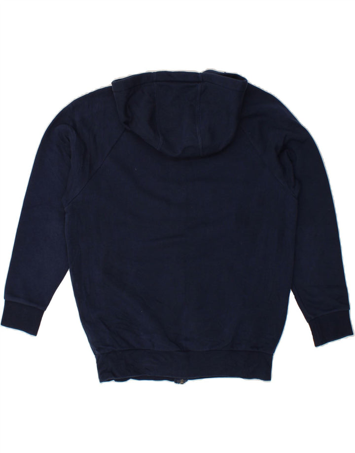 REEBOK Mens Zip Hoodie Sweater Small Navy Blue Cotton Vintage Reebok and Second-Hand Reebok from Messina Hembry 