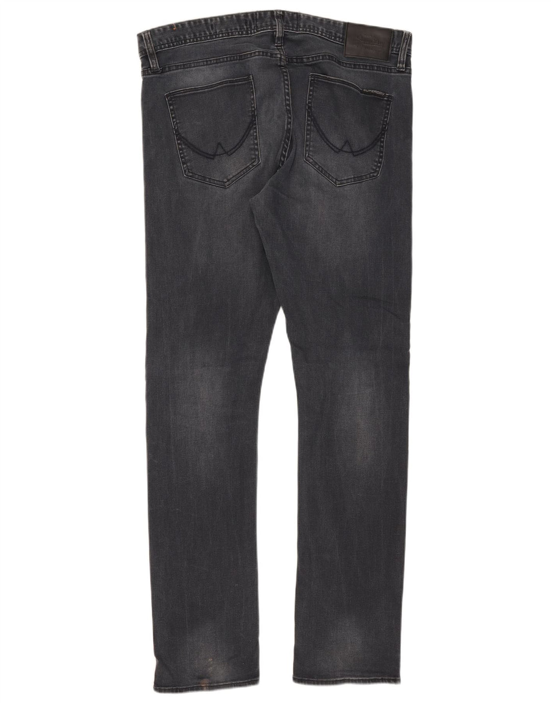 Superdry Mens Corporal Slim Jeans W34 L32 Navy Blue Cotton