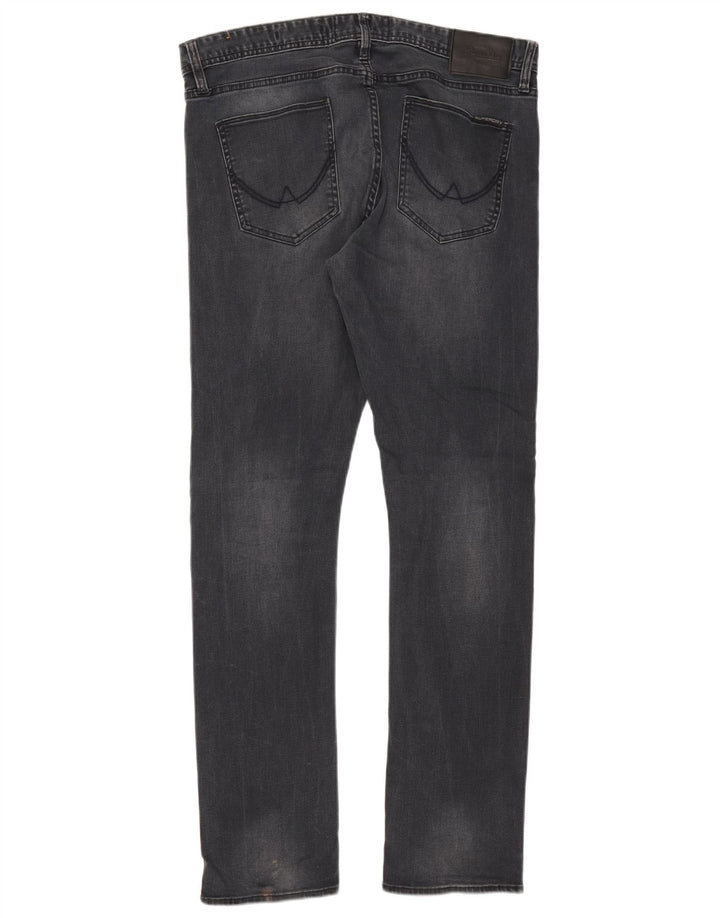 Superdry Mens Corporal Slim Jeans W34 L32 Navy Blue Cotton