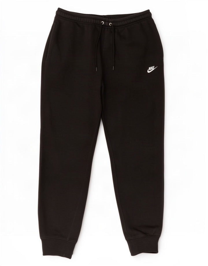 Nike Mens Tracksuit Trousers Joggers Medium Black Cotton