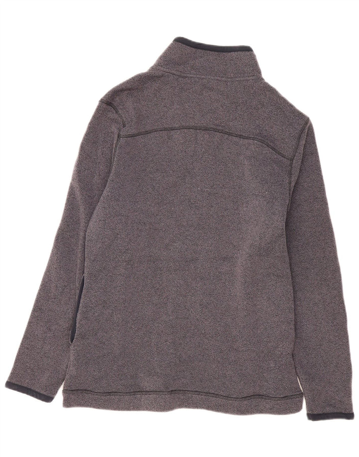 Weird Fish Herren-Trainingsanzugoberteil aus mittelgrau meliertem Polyester