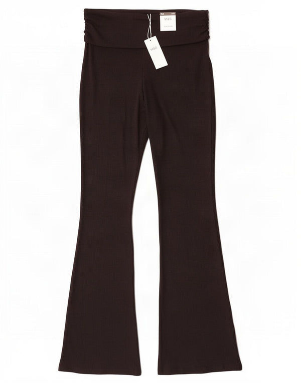 Marks & Spencer Kvinder Barsel Slim Fit Flare Leggings UK 16 Large Black