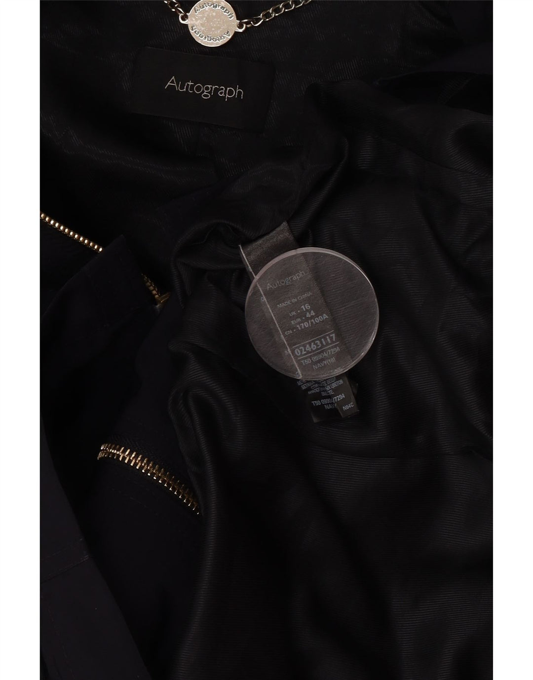 Marks & Spencer Veste utilitaire autographe pour femme UK 16 Large Bleu marine