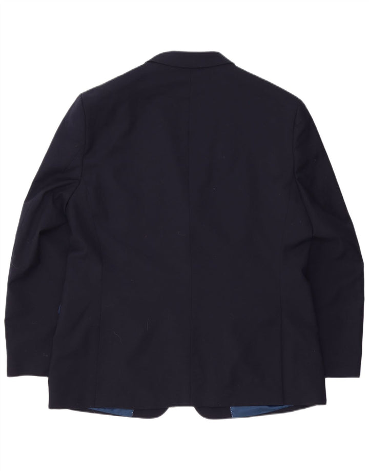 Męska marynarka zapinana na 2 guziki Tommy Hilfiger UK 44 2XL Granatowa wełna