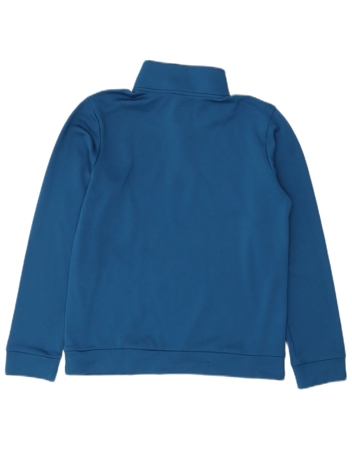 UNDER ARMOUR Drenge Zip Neck Sweatshirt Jumper 11-12 år Stor Blå