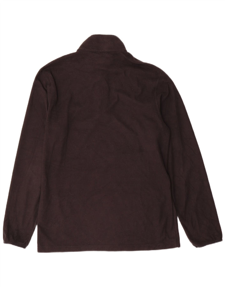 CHAMPION Mens Zip Neck Fleece Jumper XL Black Polyester
