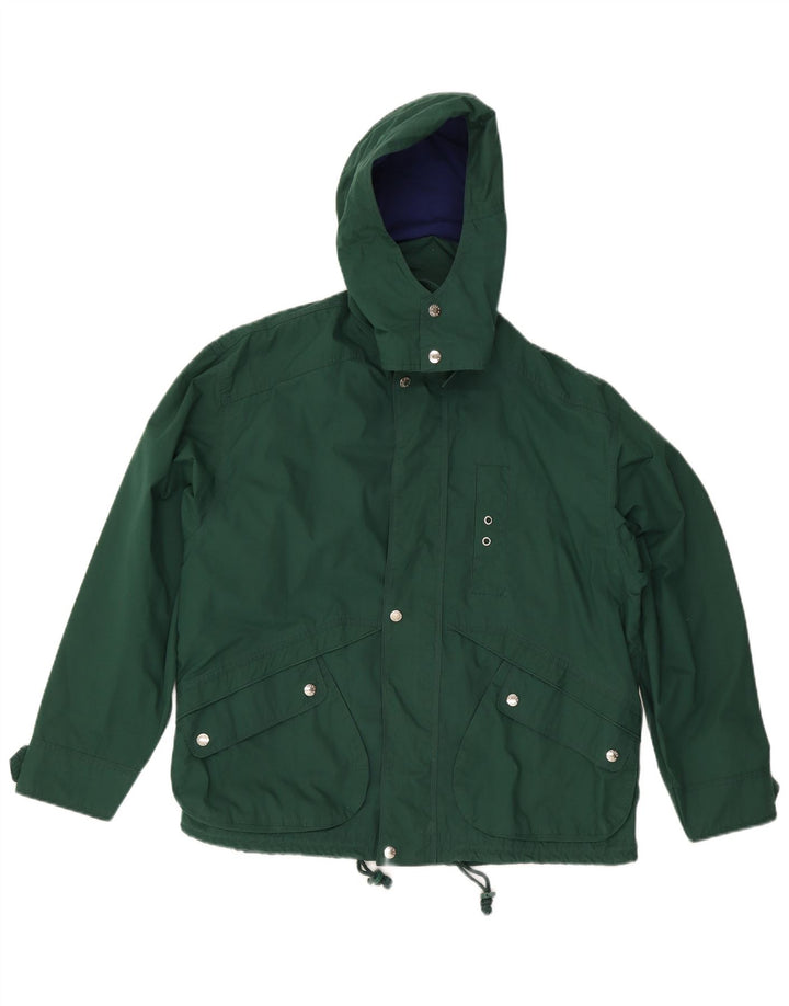 OXER Vindjakke med hætte til mænd UK 38 Medium Green Polyester