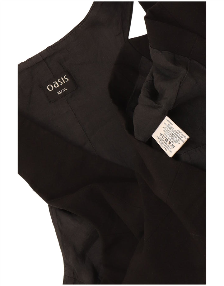 Oasis Damen Weste UK 10 Small Schwarz Polyester