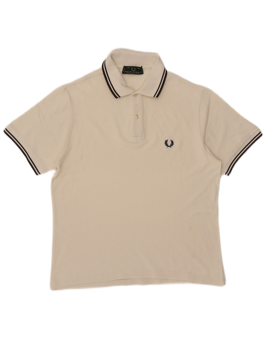 Męska koszulka polo Fred Perry, średnia biała bawełna