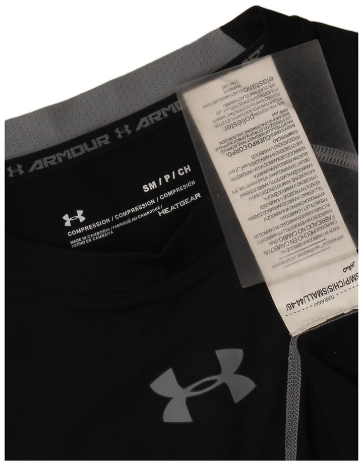 Under Armour Womens Graphic T-Shirt Top UK 8 Small Black Polyester
