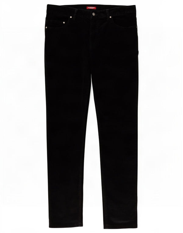 Carrera Pantaloni in velluto a coste da uomo EU 44 Large W36 L33 Cotone nero