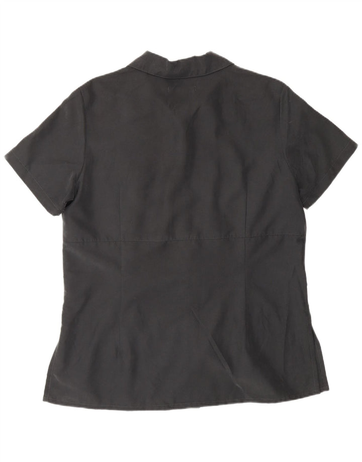 S.Oliver Chemise à manches courtes Femme IT 40 Small Gris Polyamide