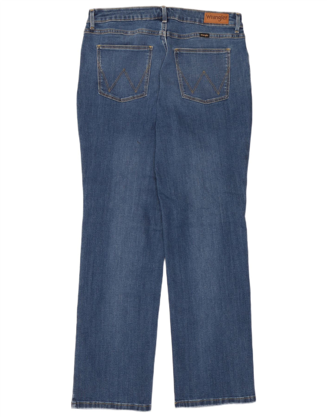 Wrangler Womens Straight Jeans W32 L30 Blue Cotton
