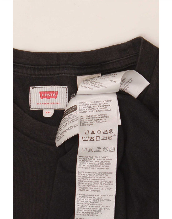 T-shirt da uomo Levi's Top 2XL in cotone nero