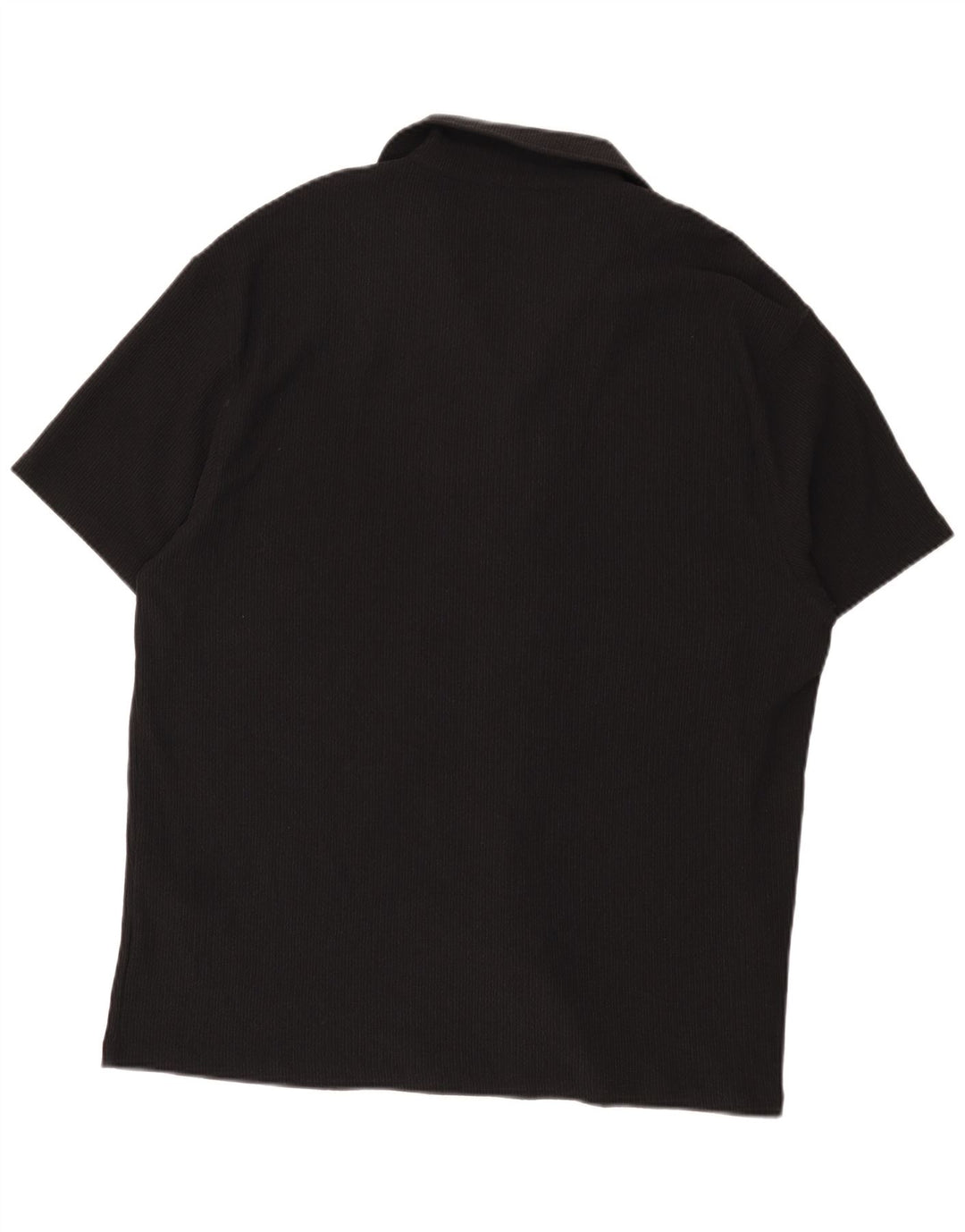 Reiss Mens Graphic Short Sleeve Shirt 2XL Black Polyester Modern