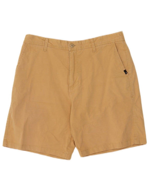 Quiksilver Mens Relaxed Fit Chino Shorts Small W30 Beige Cotton