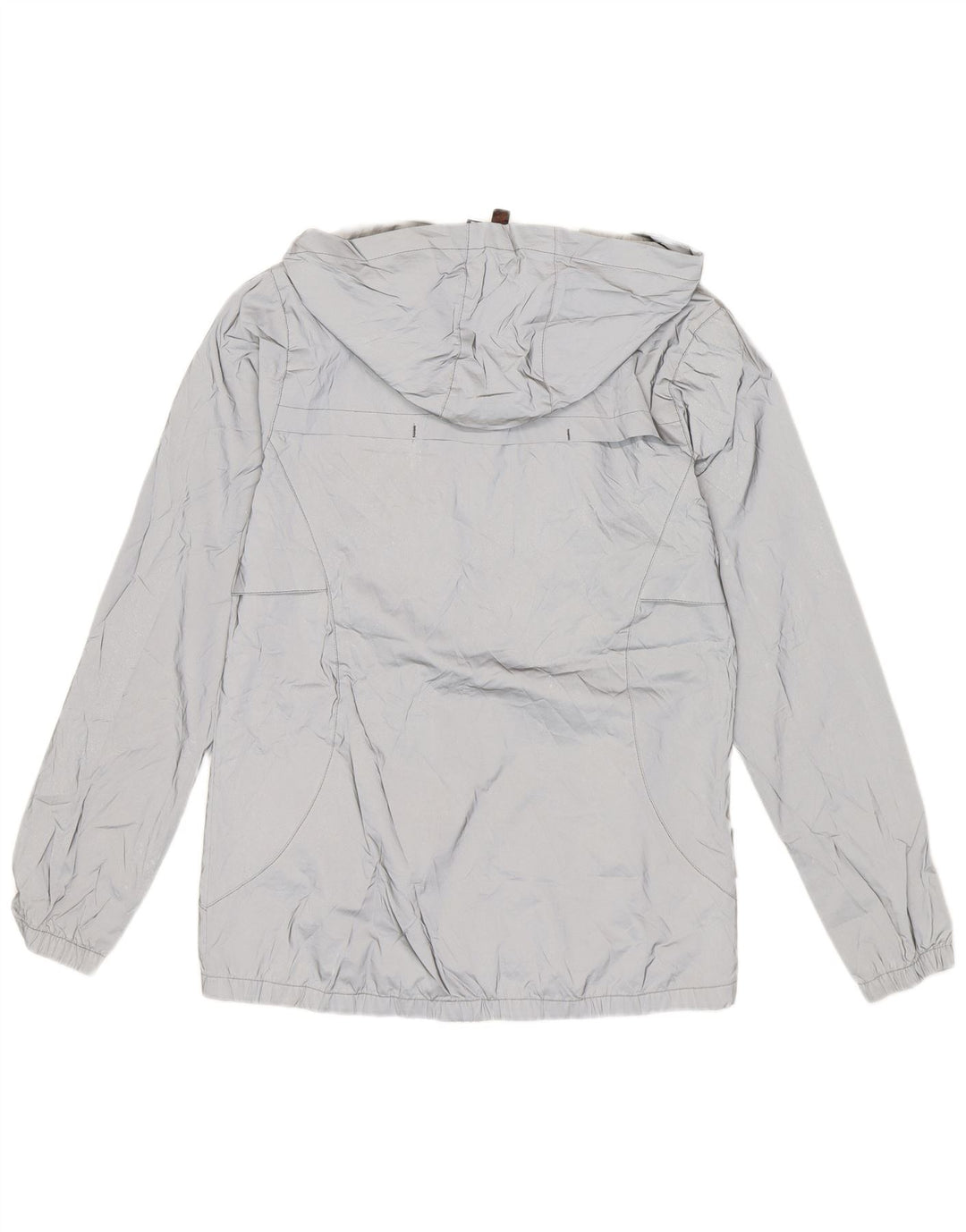 Mountain Warehouse Womens Hooded Rain Jacket UK 12 Medium Grey Polyester