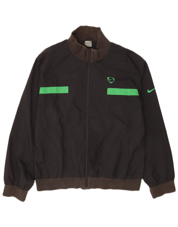 Nike Træningsdragt til mænd Topjakke UK 39/41 Medium Sort Polyester Sports