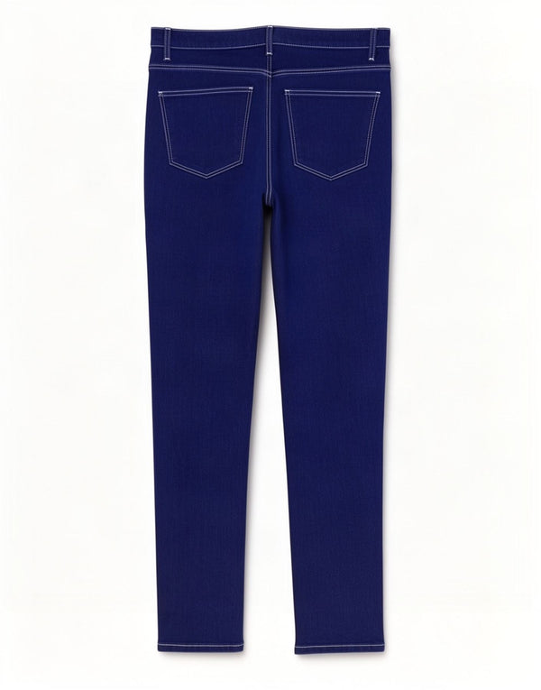 Topshop Dame Joni Slim Jeans W34 L29 Blå Bomuld