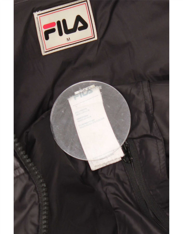 Fila Chaqueta acolchada para hombre UK 38 Medium Black Nylon