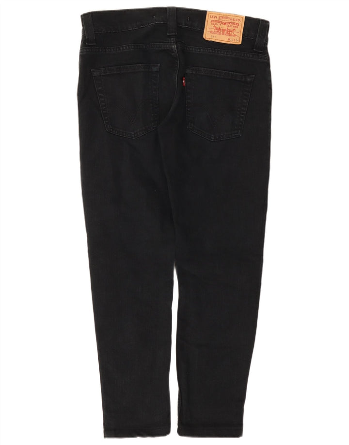 Levi's Mens 511 Slim Jeans W32 L27 Black Cotton