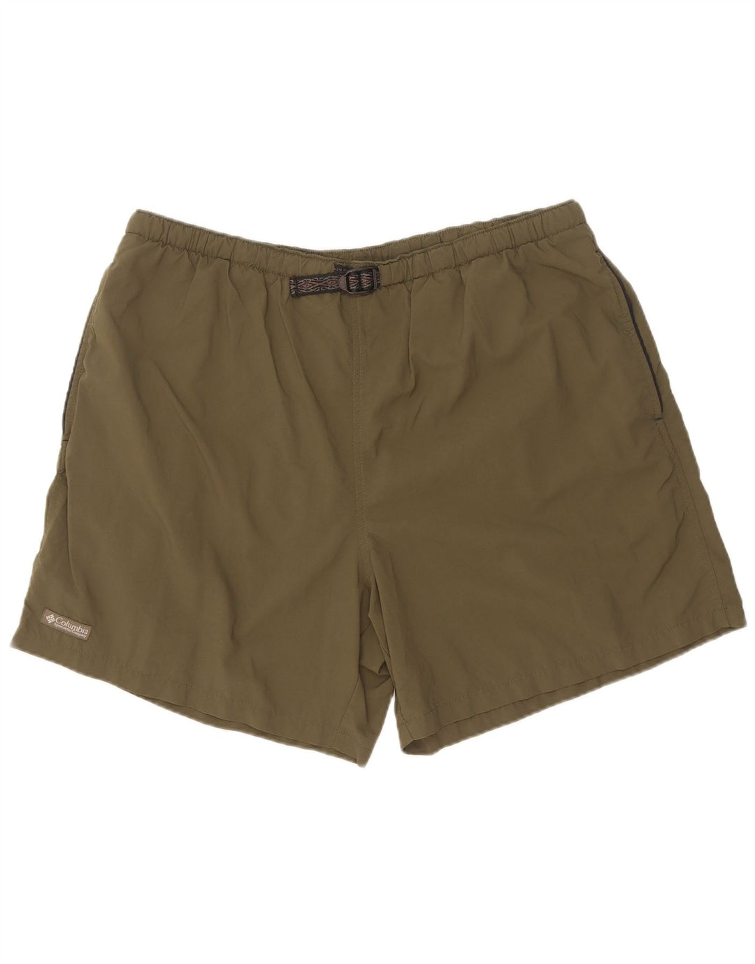 Columbia Mens Swimming Shorts XL  Khaki Nylon