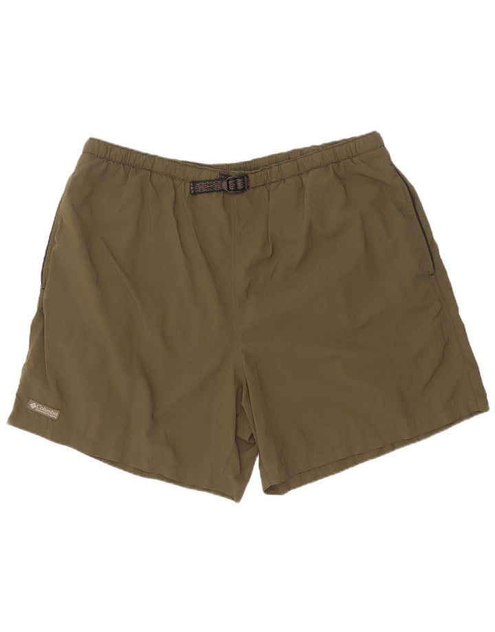 Columbia Mens Swimming Shorts XL  Khaki Nylon