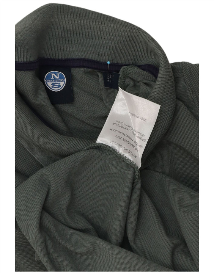 North Sails Mens Polo Shirt Large Green Cotton