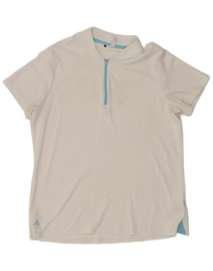 Adidas Mens T-Shirt Top XL White Polyester