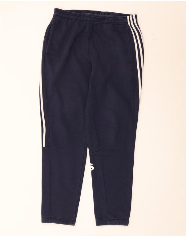 Adidas Pantalon de survêtement graphique pour homme Large en coton bleu marine