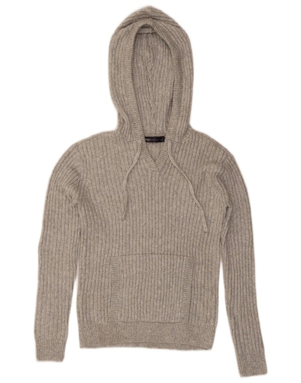 Marks & Spencer Jersey con capucha para mujer UK 6 XS Gris Poliéster