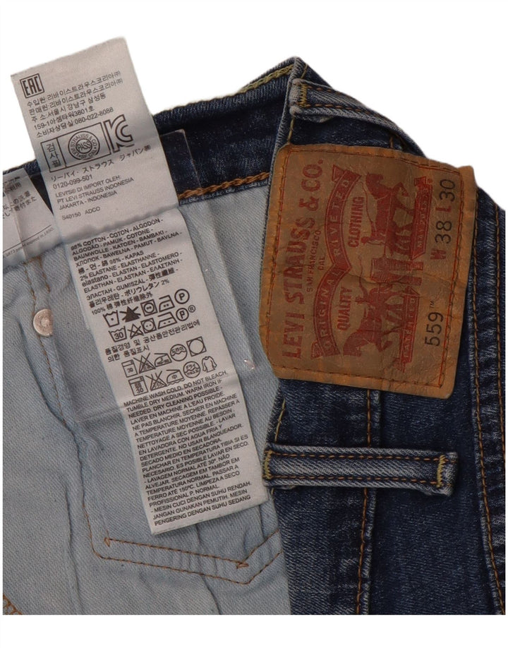 LEVI'S Mens 559 Denim Shorts W38 XL Blue Cotton