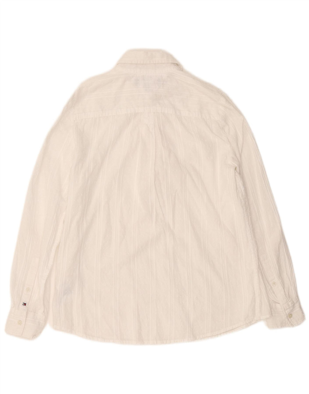 Tommy Hilfiger Womens Relaxed Fit Pullover Shirt UK 10 Small White Striped