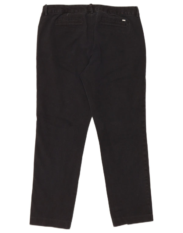 Tommy Hilfiger Womens Straight Chino Trousers US 10 Large W32 L26 Black