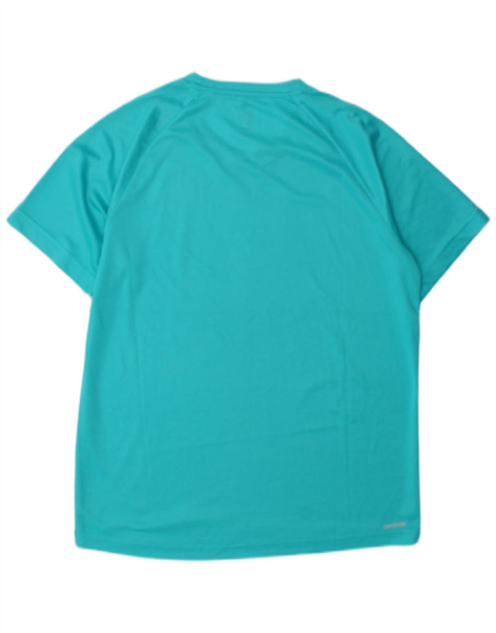 Adidas Herre Climalite T-Shirt Top Medium Turkis
