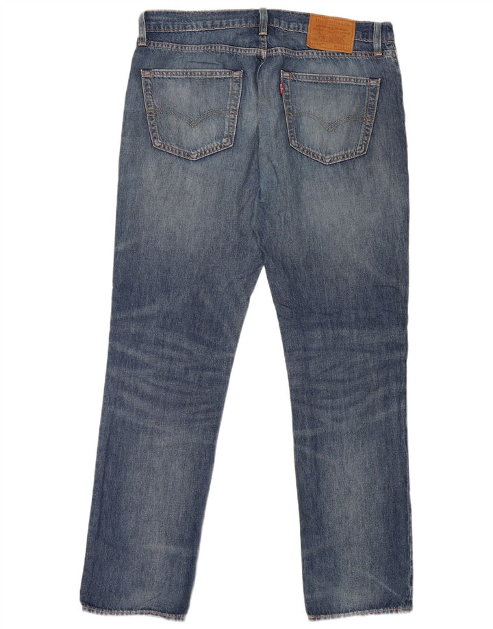 Levi's Uomo 511 Slim Jeans W33 L32 Cotone Blu
