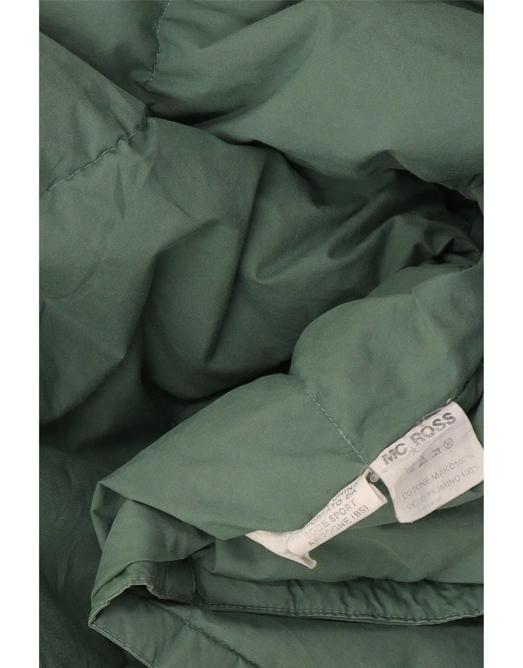 MC Ross Mens Padded Jacket UK 38 Medium Green Cotton