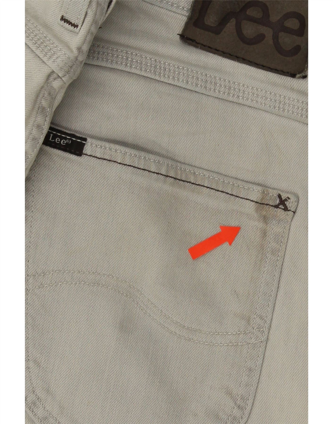 Lee Herren 5-Pocket-Short-Jeansshorts W32 mittelgraue Baumwolle