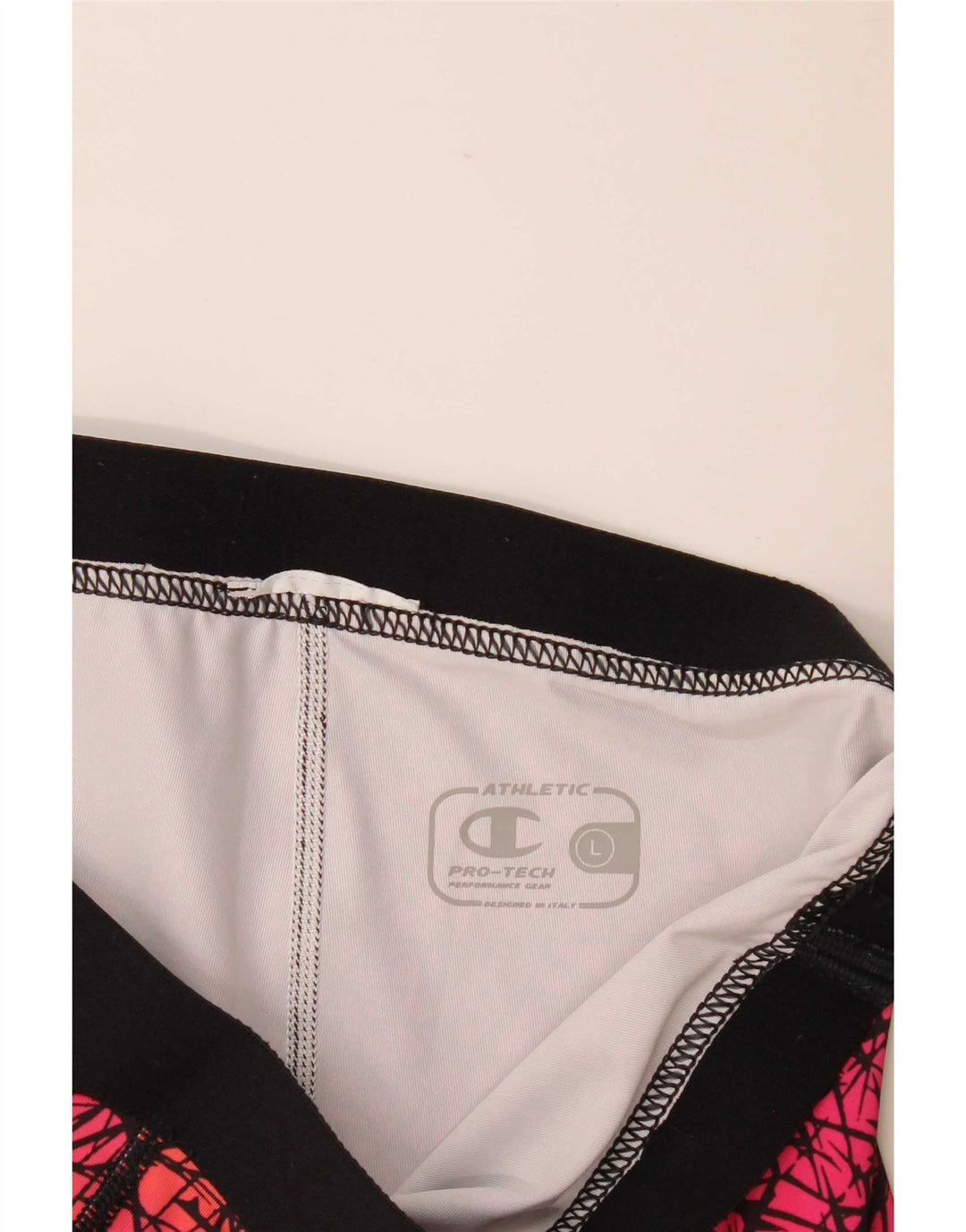 Champion Womens Abstract Pattern Capri Leggings UK 16 Large Pink