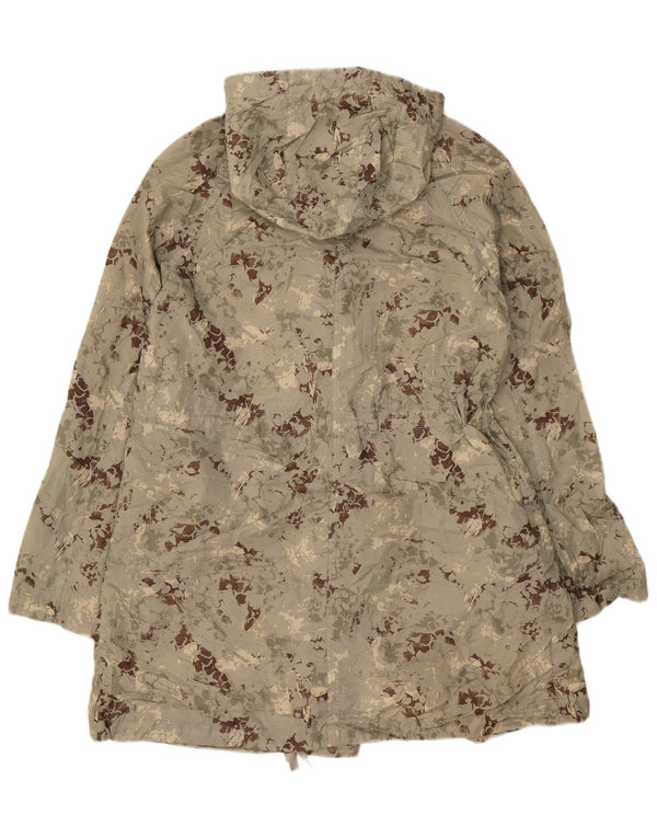 Topshop Γυναικείο μπουφάν Parka με κουκούλα UK 8 Small Green Camouflage Polyester