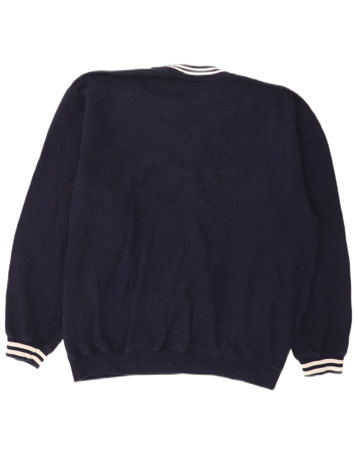 Reebok Herre grafisk sweatshirt Jumper Medium Navyblå polyester