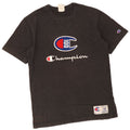 T-shirt grafica da uomo Champion Top in cotone nero medio