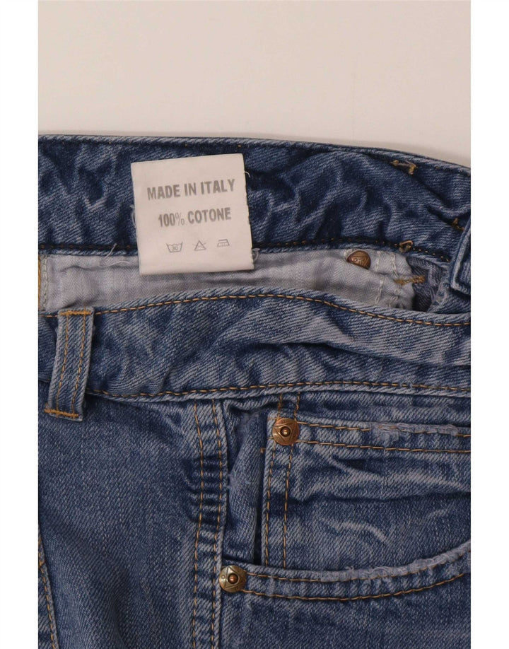 Roy Rogers Womens Straight Jeans W30 L34 Blue Cotton