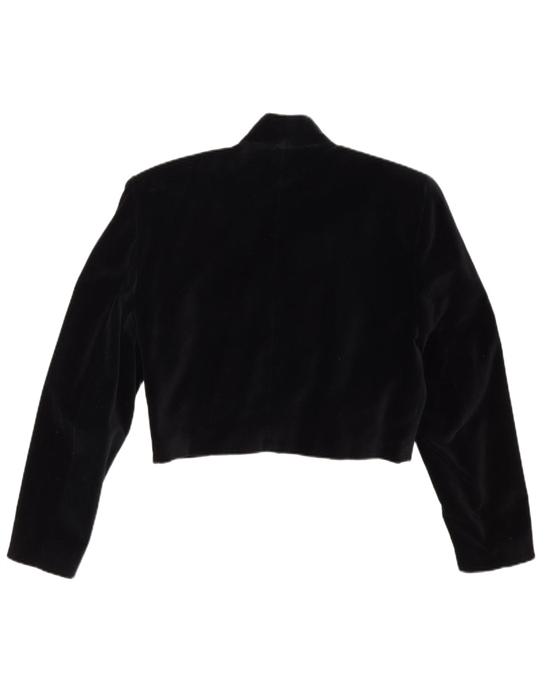 Max Dine Dame Velvet Bolero Jacket IT 44 Medium Sort Bomuld