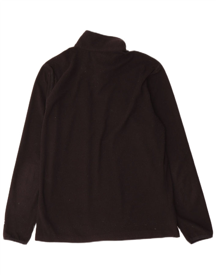 Champion Mens Zip Neck Fleece Jumper Medium Black