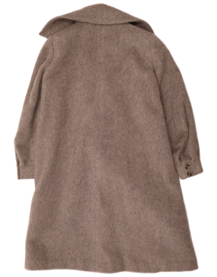 vintage Femme Double Breasted Manteau EU 44 XL Gris